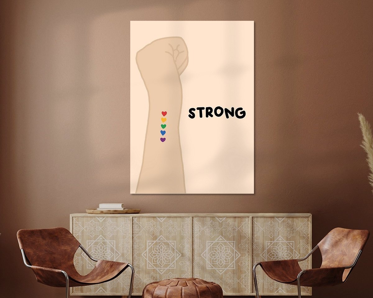 Example of the artwork in a room