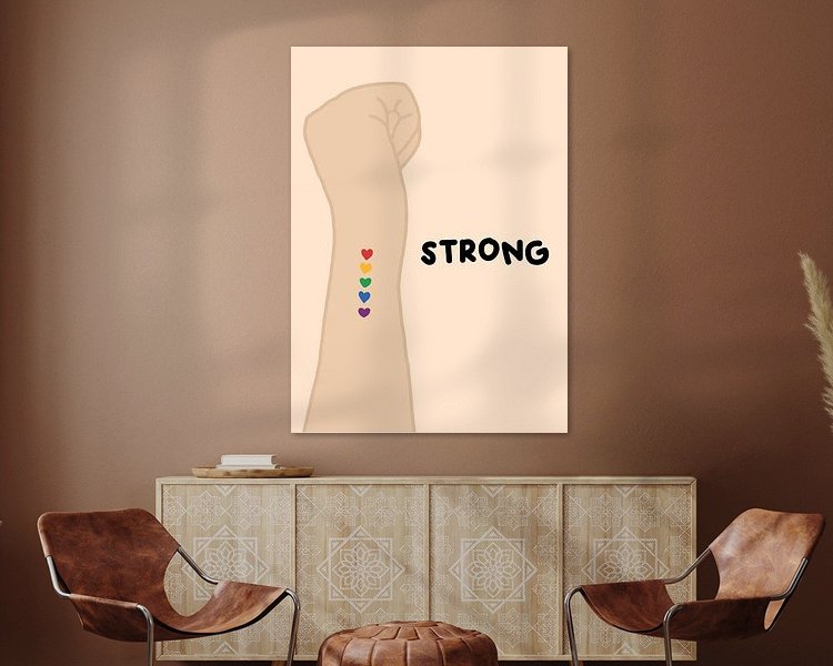 Example of the artwork in a room