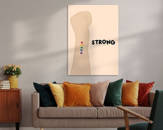 Example of the artwork in a room