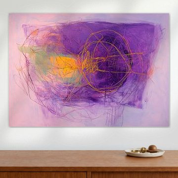 purple circle | Orbit of Golden Threads by Modern Collection