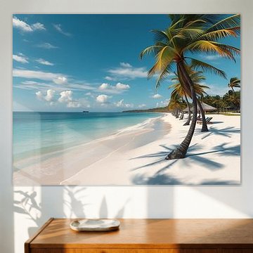 A peaceful beach scene