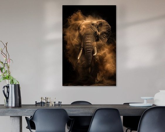 Example of the artwork in a room