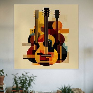 Guitars and Cubism by TheXclusive Art