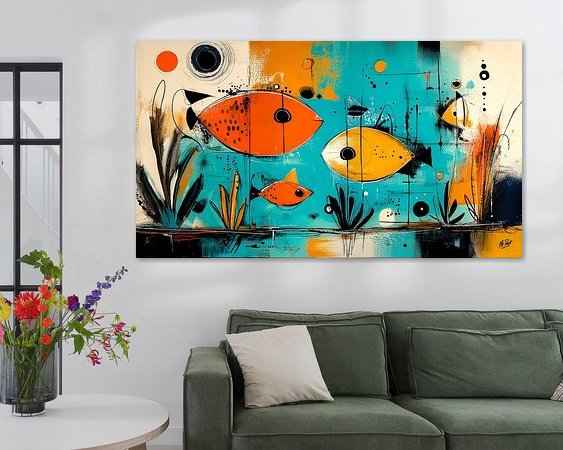 Example of the artwork in a room