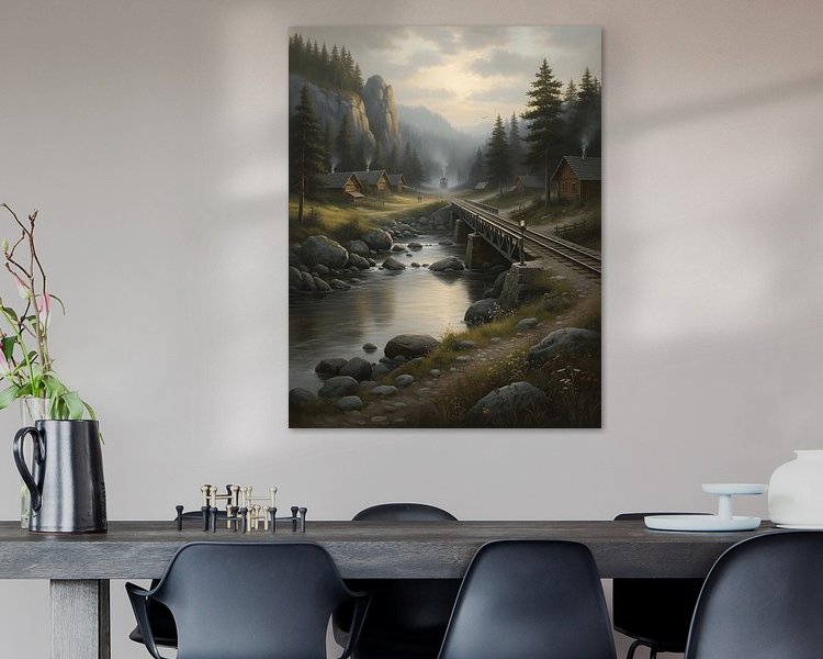 Example of the artwork in a room