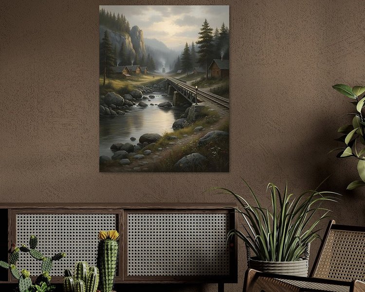 Example of the artwork in a room