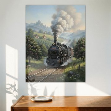 Steam Train in the Clove Garden by Regan Frederick