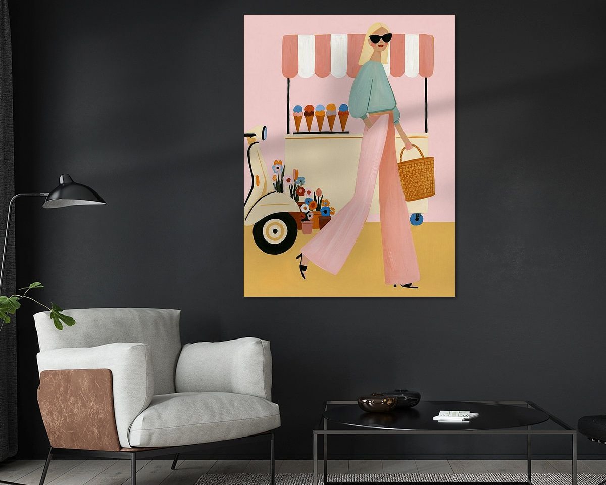 Example of the artwork in a room