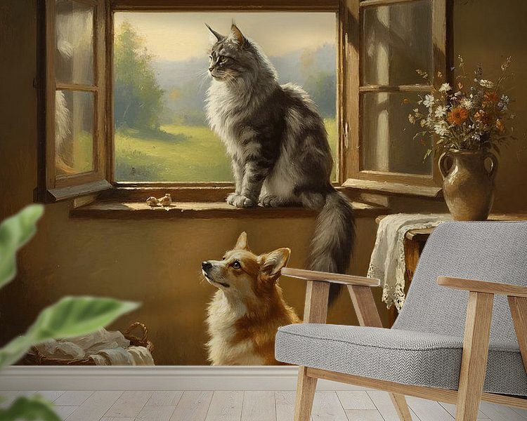 Example of the artwork in a room
