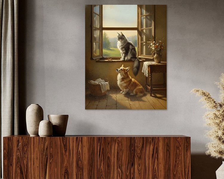 Example of the artwork in a room
