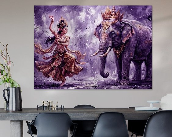 Example of the artwork in a room