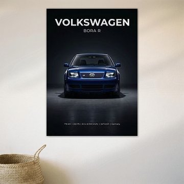 Volkswagen Bora R – Studioaufnahme von vorne von Cross