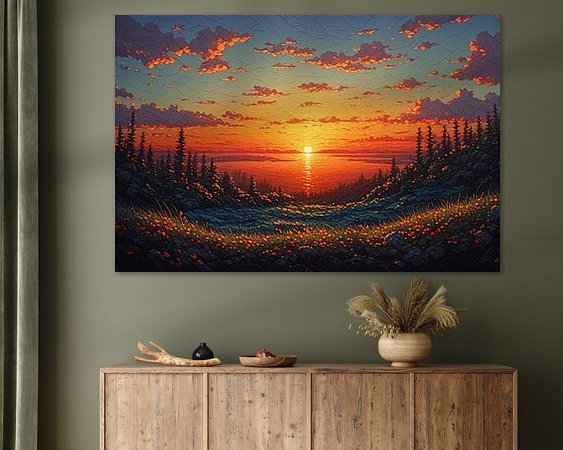 Example of the artwork in a room