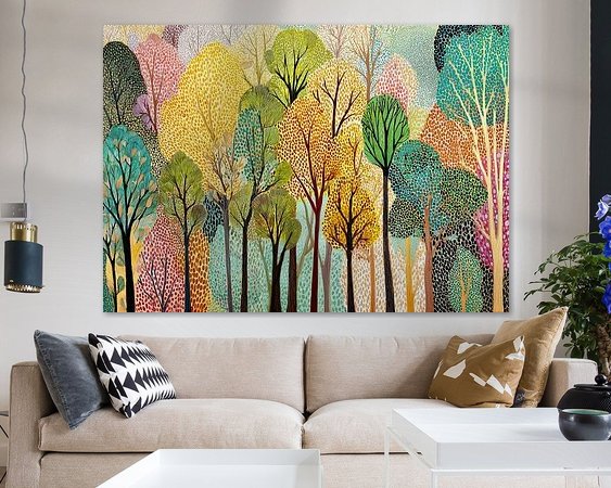 Example of the artwork in a room
