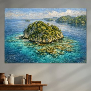 Karst Island in Misool Raja Ampat, Indonesia – Inspired Tropical Seascape