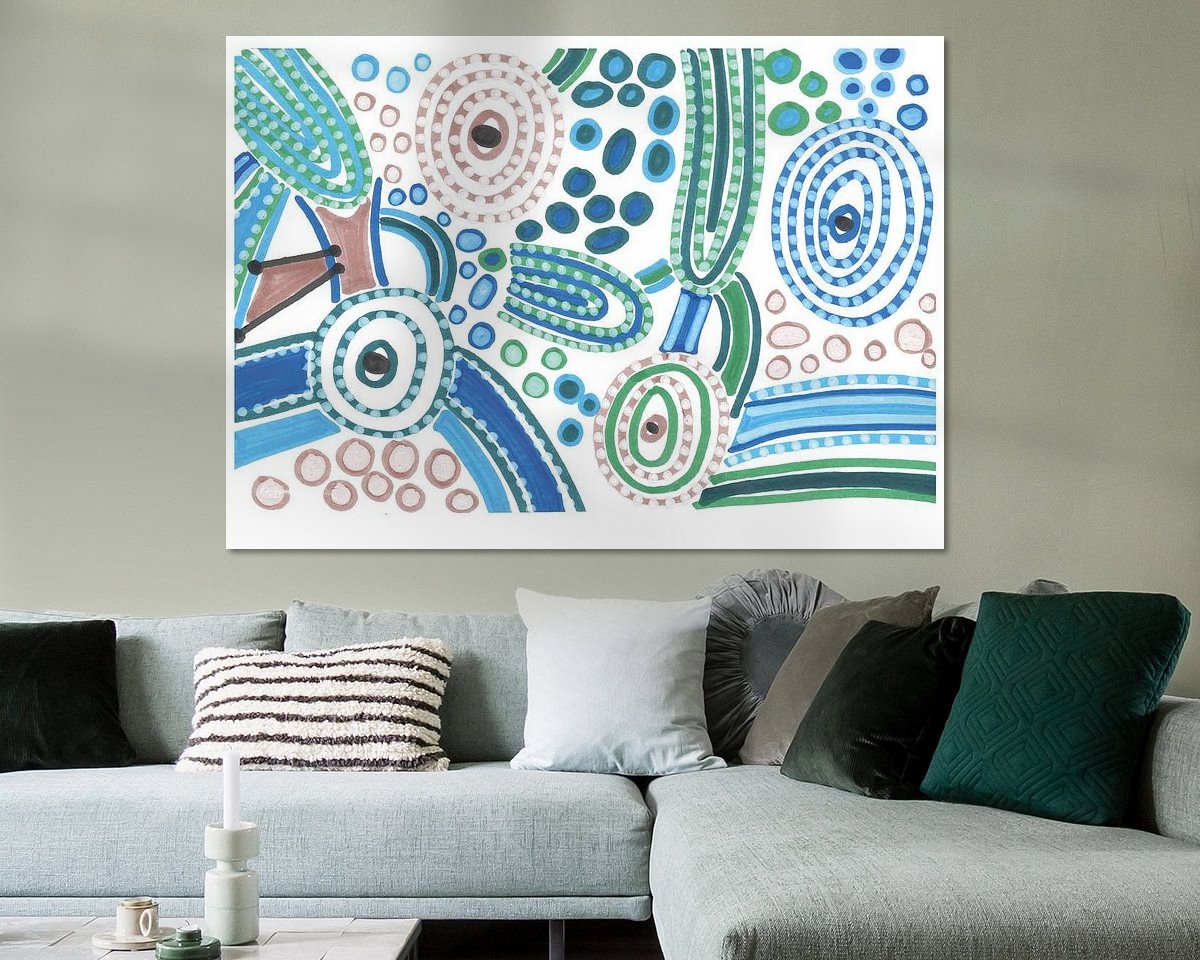 Example of the artwork in a room