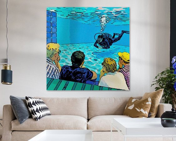 Example of the artwork in a room