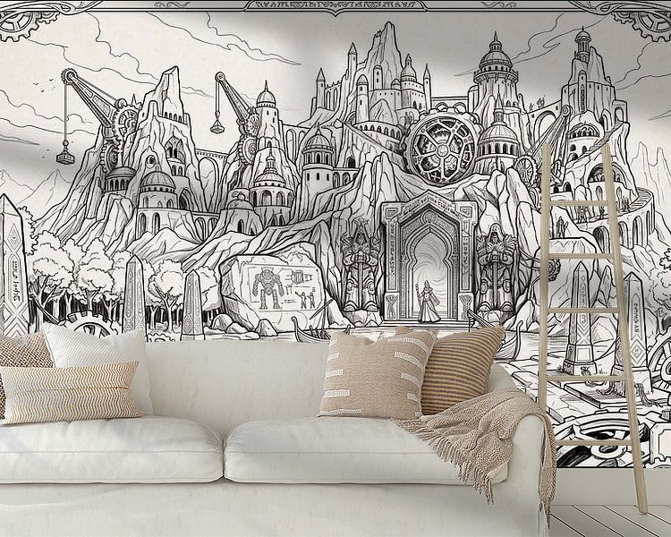 Example of the artwork in a room