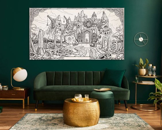 Example of the artwork in a room