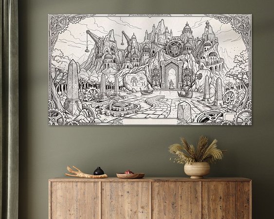 Example of the artwork in a room