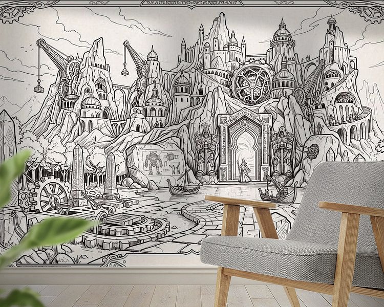 Example of the artwork in a room
