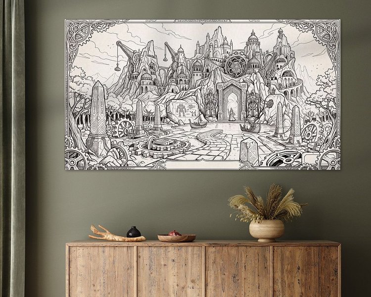 Example of the artwork in a room