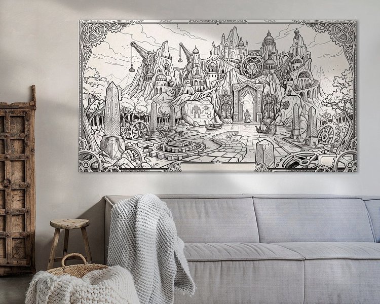 Example of the artwork in a room