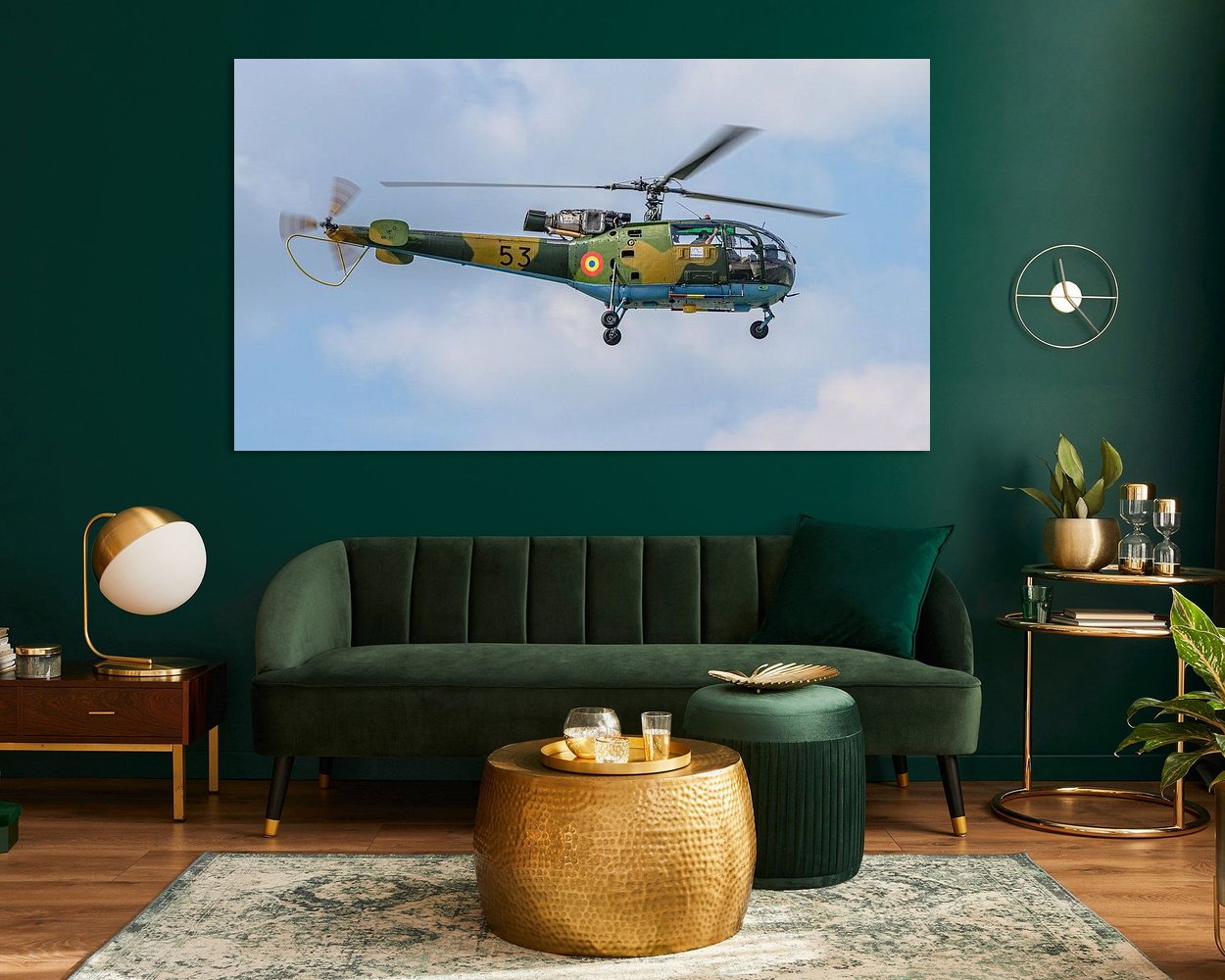 Example of the artwork in a room