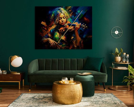 Example of the artwork in a room