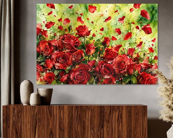 Example of the artwork in a room