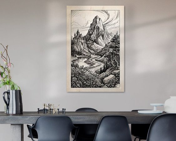 Example of the artwork in a room