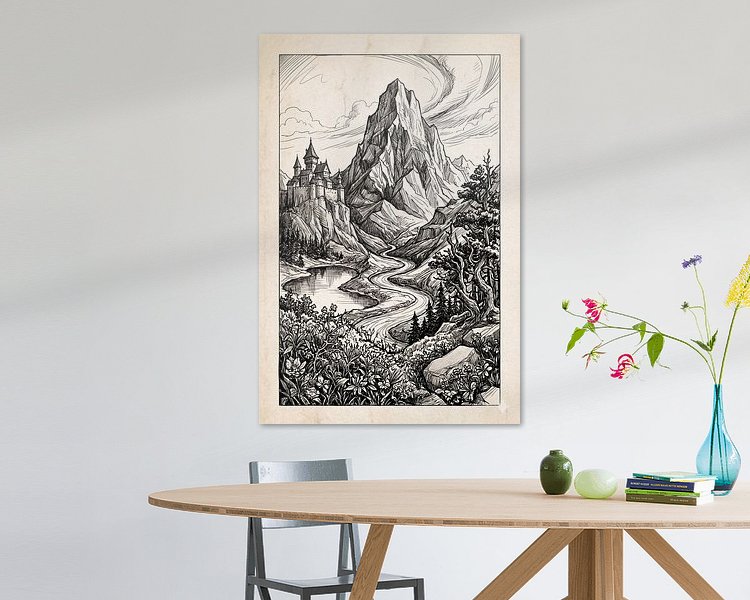Example of the artwork in a room
