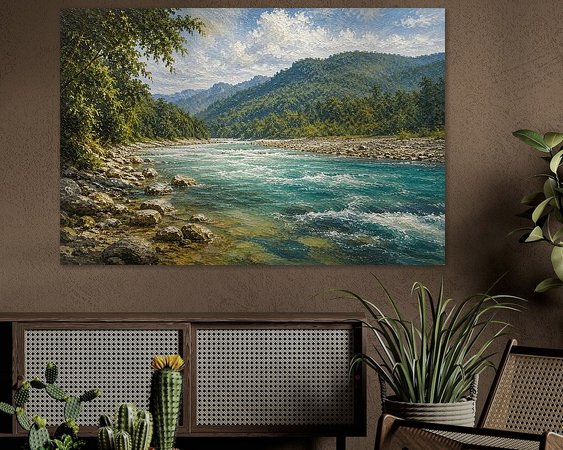 Example of the artwork in a room