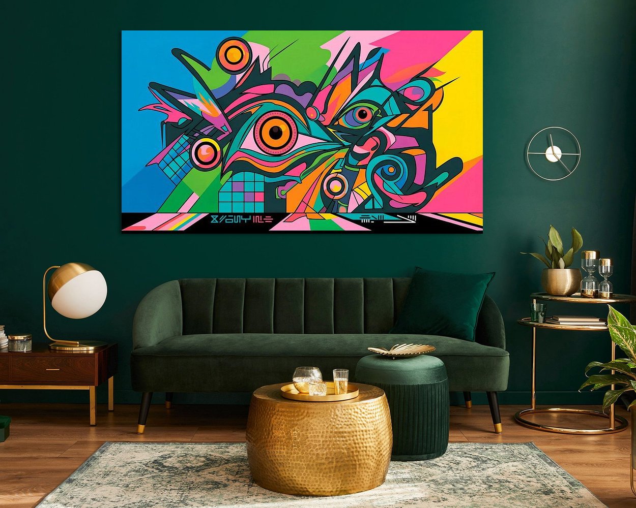 Example of the artwork in a room