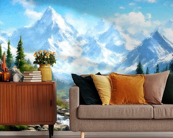Example of the artwork in a room
