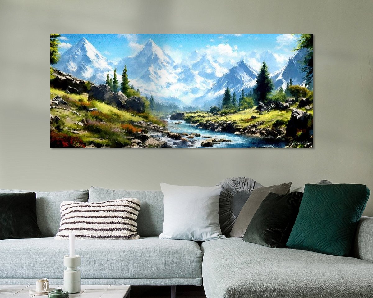 Example of the artwork in a room