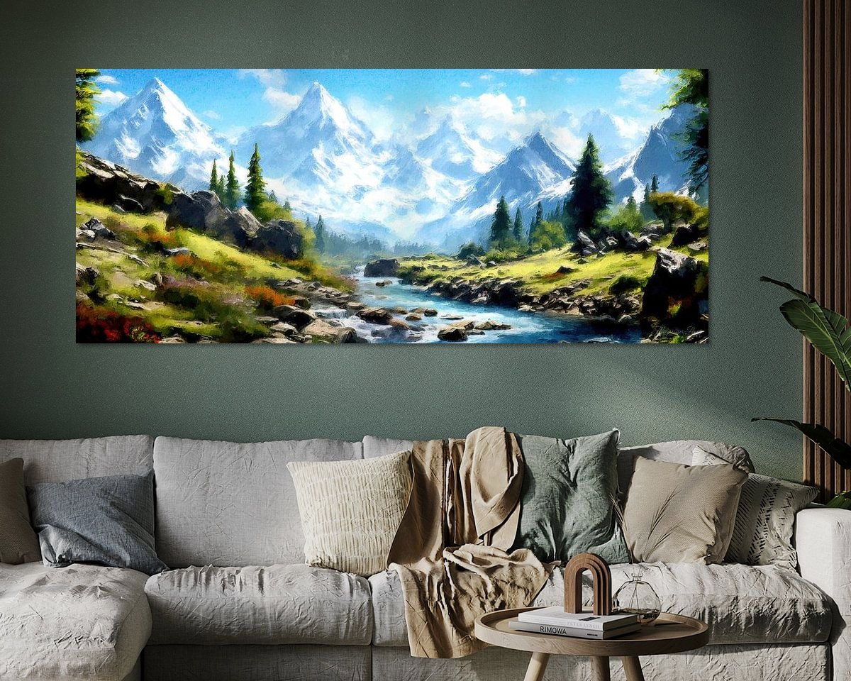 Example of the artwork in a room