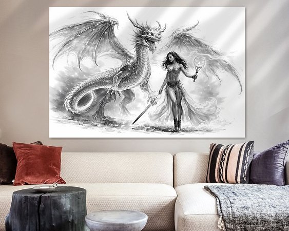 Example of the artwork in a room