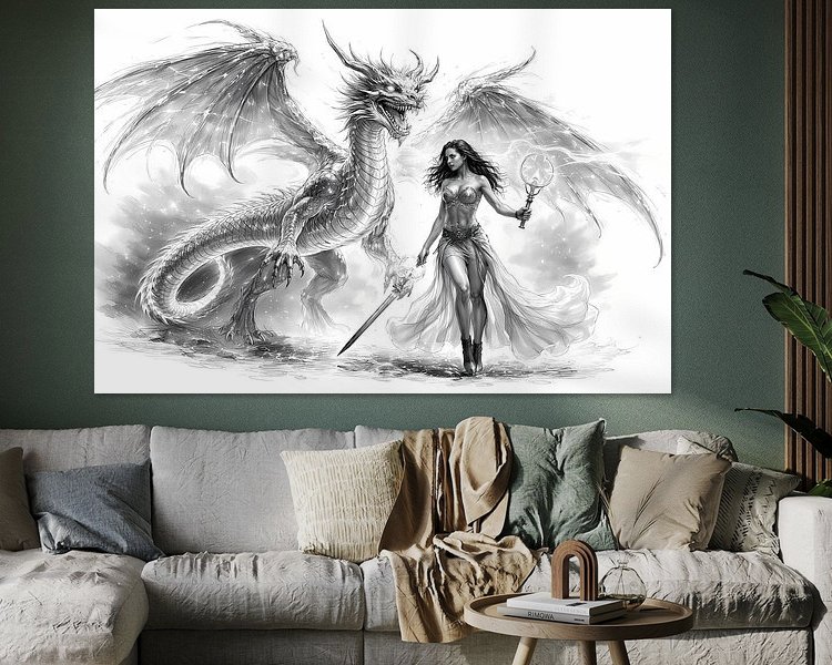 Example of the artwork in a room