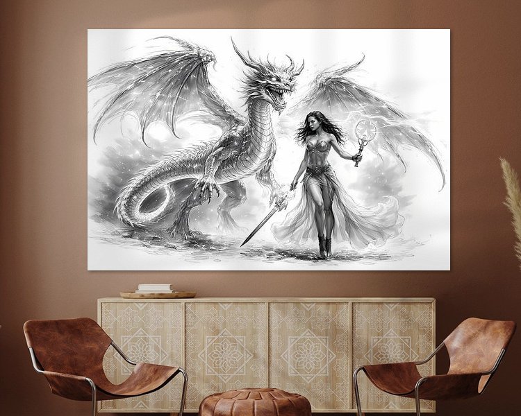 Example of the artwork in a room