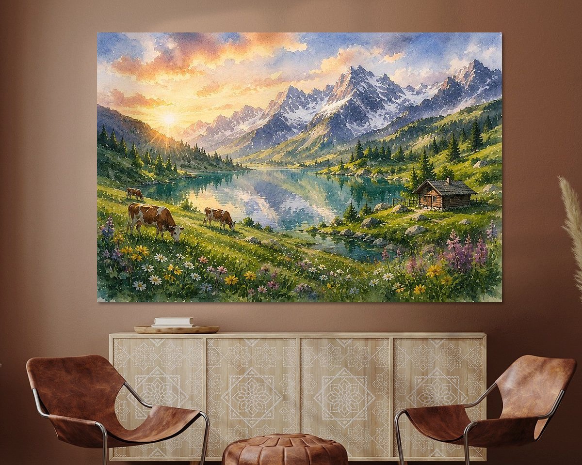 Example of the artwork in a room