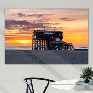 Sunset on the North Sea coast by Achim Thomae Photography