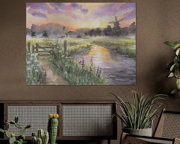 Example of the artwork in a room