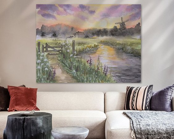 Example of the artwork in a room