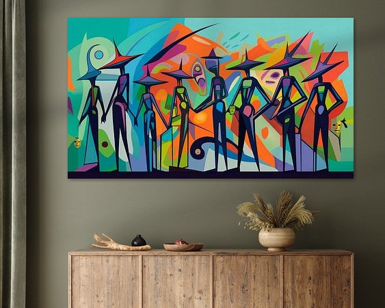 Example of the artwork in a room