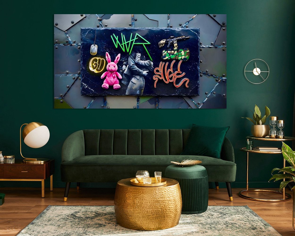 Example of the artwork in a room