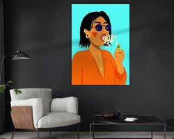 Example of the artwork in a room