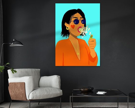 Example of the artwork in a room