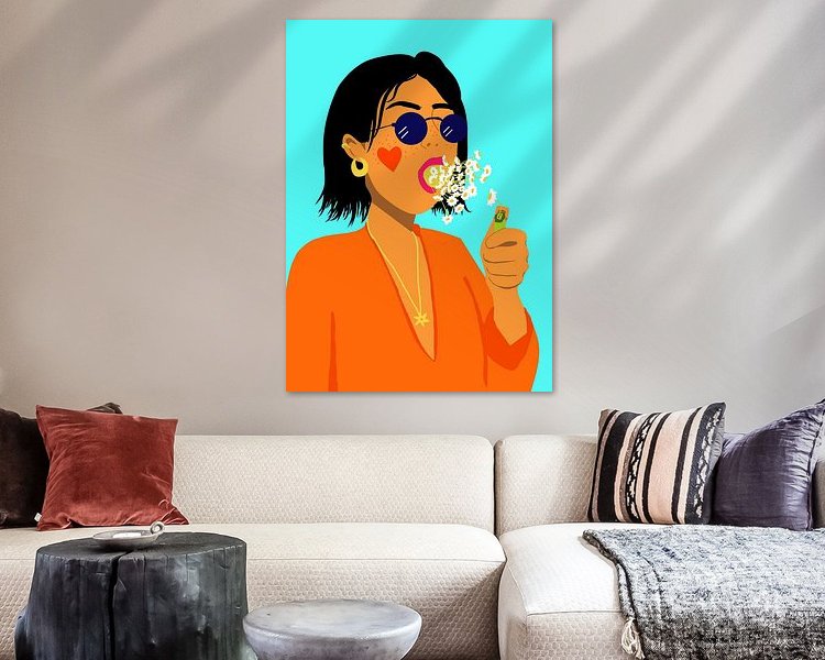Example of the artwork in a room