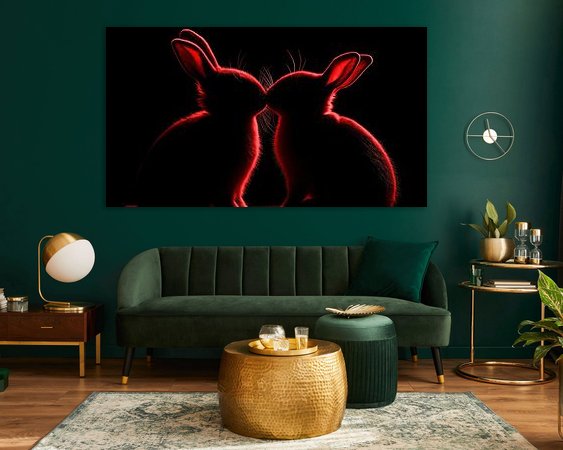 Example of the artwork in a room